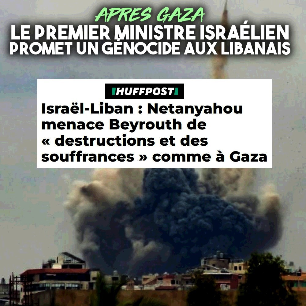 NETANYAHOU MENACE LE LIBAN D