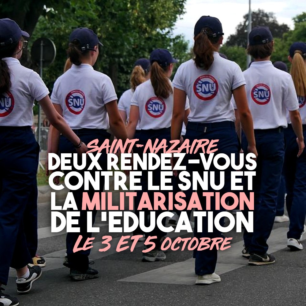 Des jeunes du SNU en rangs serrés