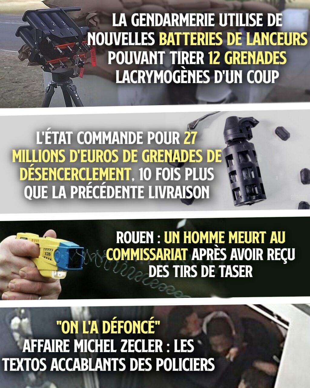 Le matériel toujours plus militarisé des policiers : une milice fasciste qui reste impunie dans l
