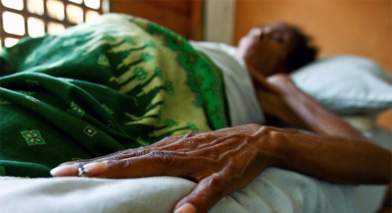 Une personne porteuse du VIH/Sida dans une clinique au Timor Leste. Photo 