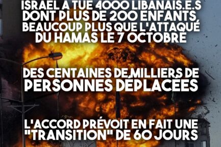 Un missile lancé par Israël fait exploser un bâtiment au Liban.