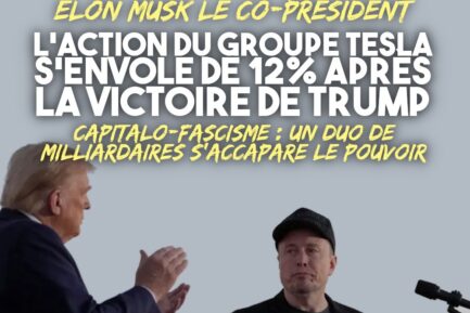 Elon Musk et Donald Trump ensemble à un meeting de campagne.