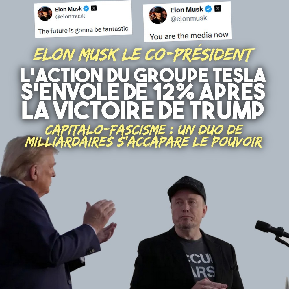 Elon Musk et Donald Trump ensemble à un meeting de campagne.