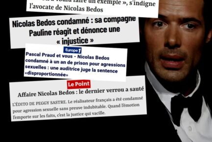 Nicolas Bedos en costume de cérémonie s