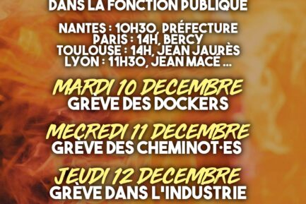 Les syndicats appellent à une série de grèves et de manifestations ces prochains jours. Voici les rendez-vous.