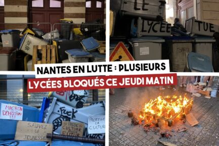 À Nantes les lycées Jules Verne, Guist’hau et Mandela sont bloqués ce matin.