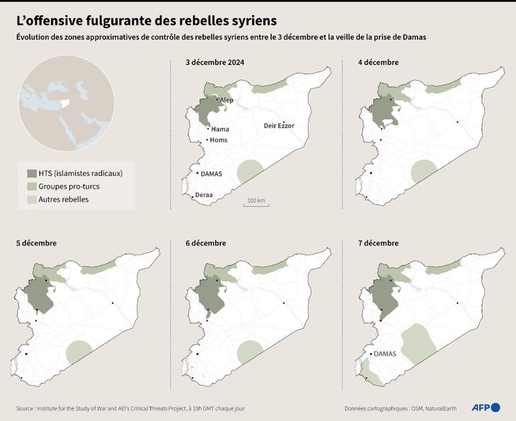 Les rebelles lancent le processus de transfert du pouvoir après la chute d'Assad