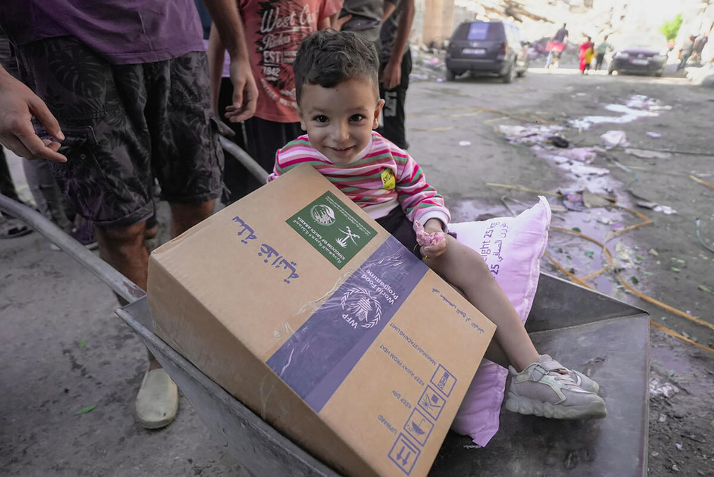 L'aide alimentaire du PAM est une bouée de sauvetage pour les enfants et les familles de Gaza.