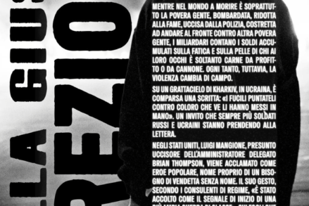 Affiche en italien, traduite dans l