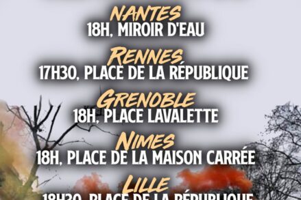 Manifestation en solidarité avec les migrant-es
