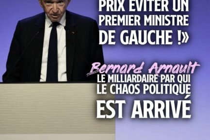 Bernard Arnault prononçant un discours pour l