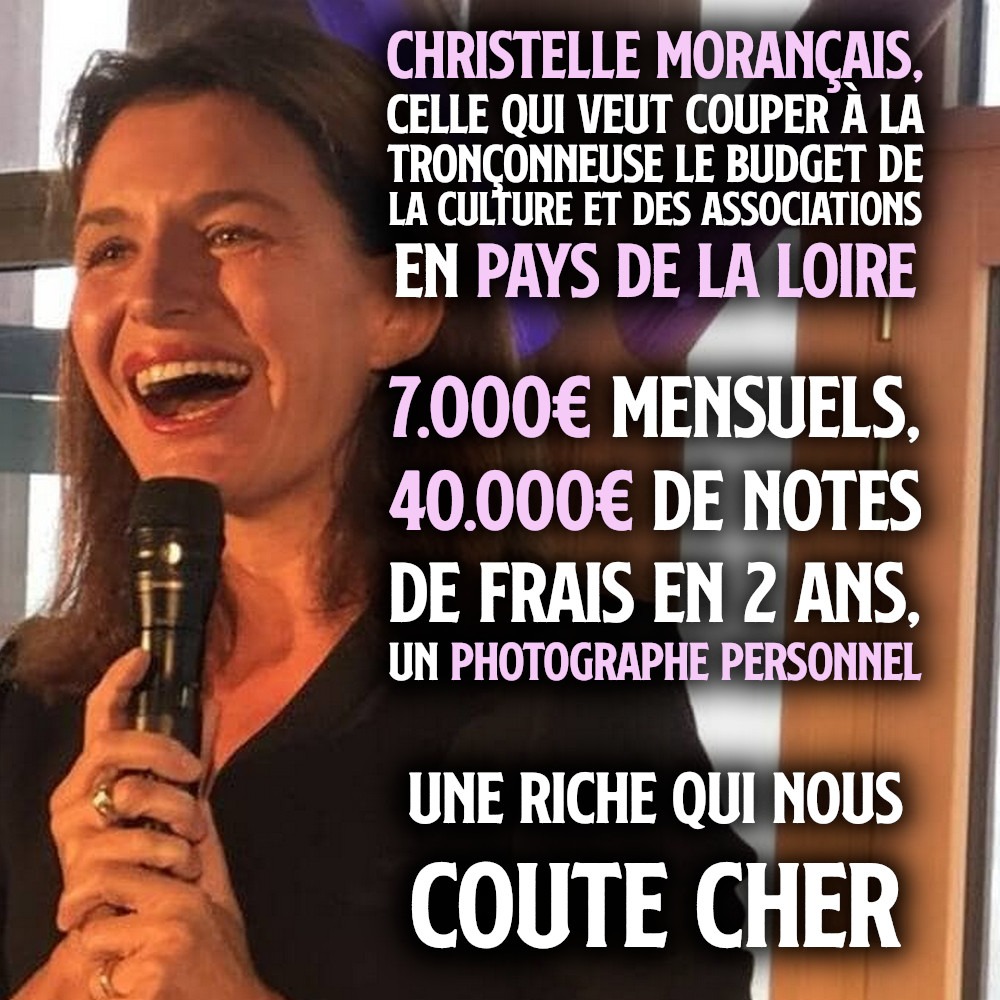 CHRISTELLE MORANÇAIS : UNE RICHE QUI NOUS COÛTE CHER