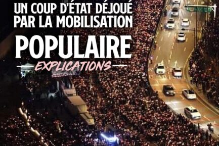 La mobilisation populaire en Corée du Sud vue du ciel : une marée humaine.