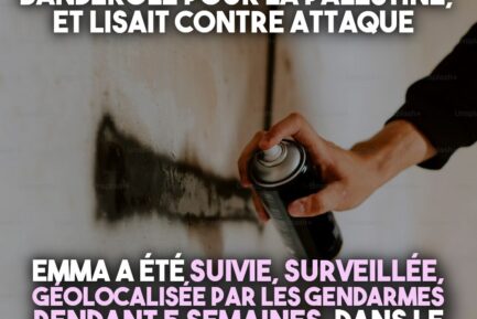 FILATURE, BALISES GPS ET SURVEILLANCE PENDANT DES SEMAINES POUR UN TAG PRO-PALESTINIEN