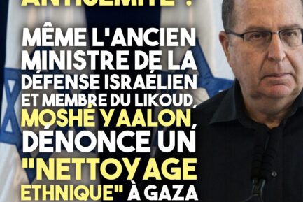 Moshé Yaalon, ancien ministre de la défense en Israël, issu du Likoud le parti de Netanyahou.