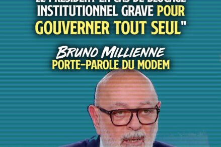 Bruno Millienne, porte-parole du Modem, macroniste qui ne cache pas ses désirs de dictature.