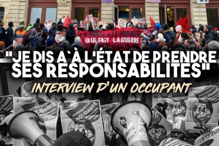 Les mineur-es isolé-es devant la Gaîté Lyrique occupée