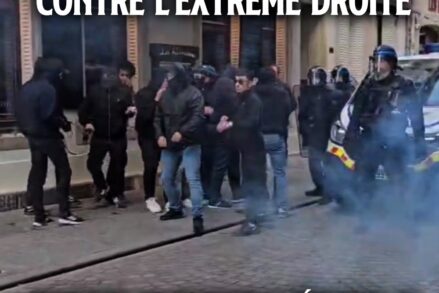 NANCY : DES FASCISTES ATTAQUENT UNE MANIFESTATION, LES ANTIFASCISTES SONT POURSUIVIS.