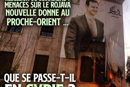En Syrie, un portrait géant de Bachar Al Assad est en train de flamber : en sera-t-on bientôt débarrassé ?