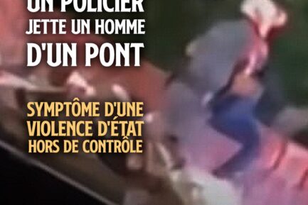 Image du policier jetant un homme d