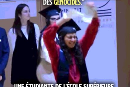 une étudiante déchire son diplôme d’ingénieure pour protester contre les ventes d