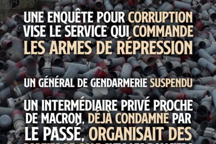 Des grenades lacrymogène usagées : avant d