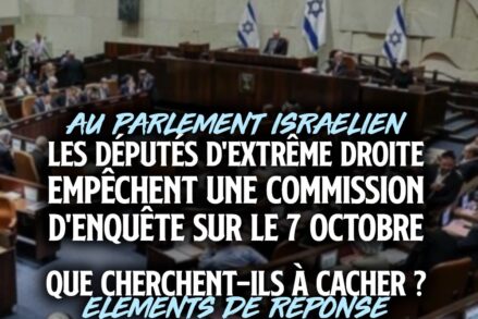 La Knesset, le Parlement israélien, refusant une commission d