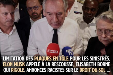 Valls, Bayrou et Borne en visite à Mayotte.