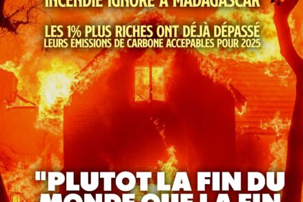Une villa en flamme à Los Angeles : une conséquence du capitalisme mortifère.