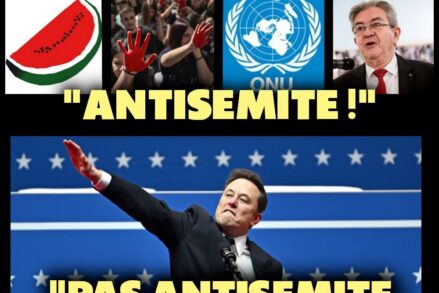 Elon Musk effectuant un salut nazi pour l