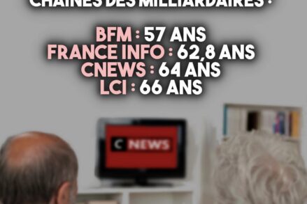 Deux personnes âgées devant une télé qui diffuse Cnews