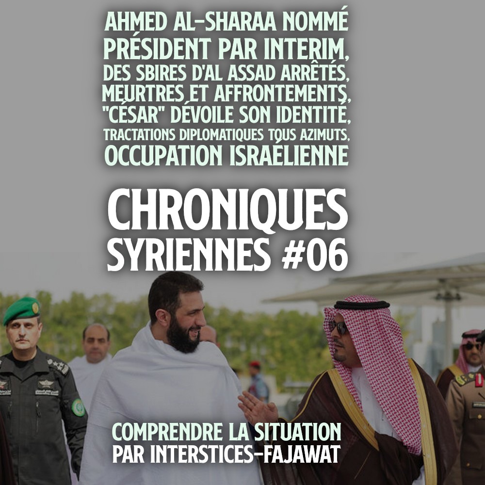 Ahmed Al-Sharaa, président syrien par intérim, en visite en Arabie Saoudite où il s’est rendu à la Mecque pour le pèlerinage de l’Umrah.