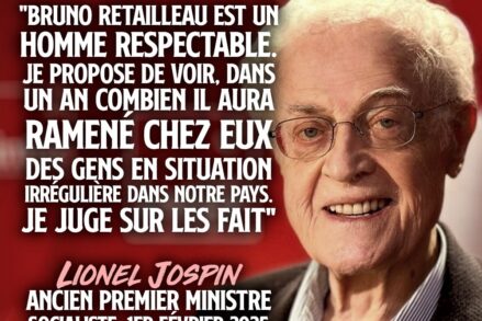Lionel Jospin, vieux traître socialiste de 87 ans, sort de sa retraite pour valider le gouvernement.