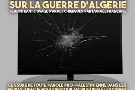 Un écran de télévision cassé : un bon moyen de se débarrasser de la cancel culture coloniale, qui gangrène les médias, même la télé publique.
