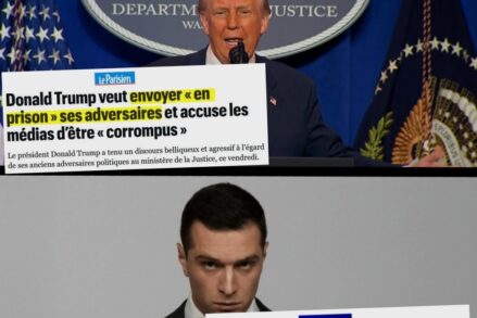 Donald Trump et Jordan Bardella : deux fascistes dont la conception de la liberté pue la merde.