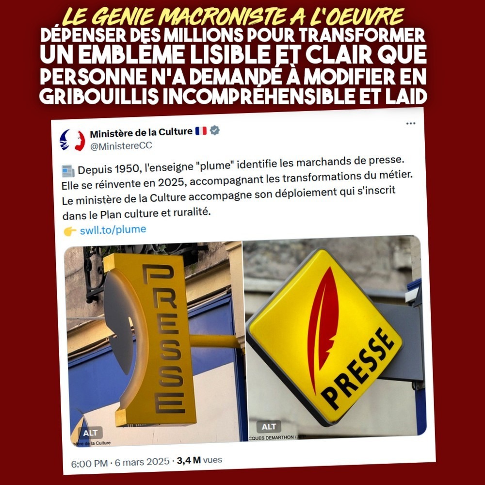 Le nouvel emblème des bureaux de presse et l
