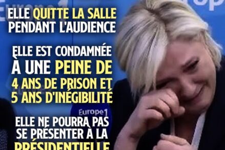 Marine Le Pen pleure sur le plateau d