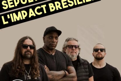Les musiciens de Sepultura, le groupe brésilien qui aura secoué le monde pendant 40 ans.