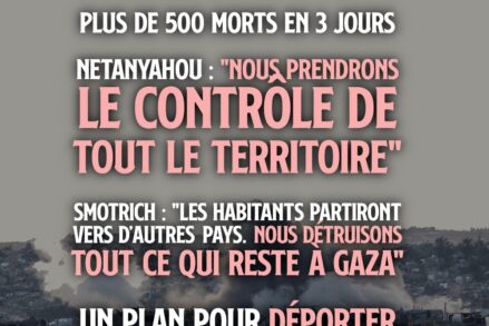 Depuis trois jours, le gouvernement fasciste israélien lance la phase finale du génocide à Gaza. Une opération baptisée «Les chariots de Gédéon».
