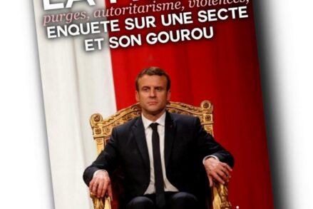 Macron sur un trône, un véritable chef de meute.