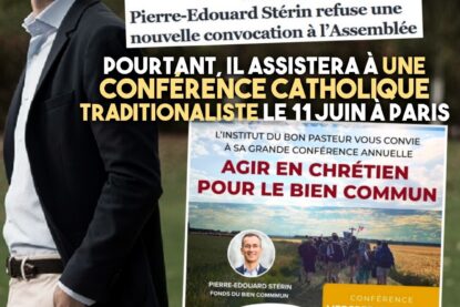 Pierre-Édouard Stérin, un menteur qui prétend agir en bon chrétien.