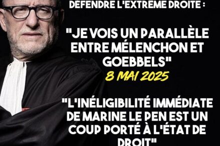 Alain Jakubowicz dans sa robe d