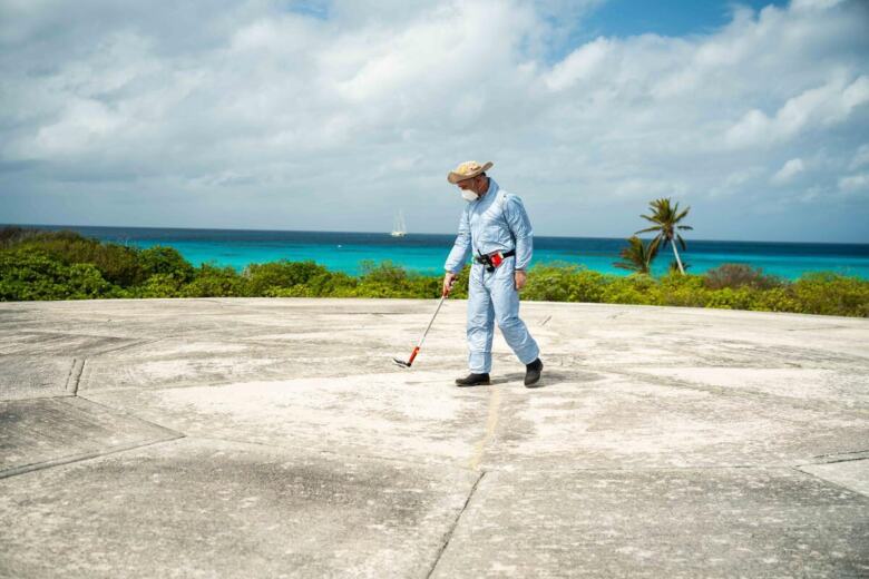 Independent Science Research on Runit Island, Enewetak Atoll, Marshall Islands., avril 2025, © Greenpeace / Chewy C. Lin