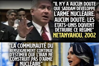 En 2002, Netanyahou affirmait que Saddam Hussein possédait l