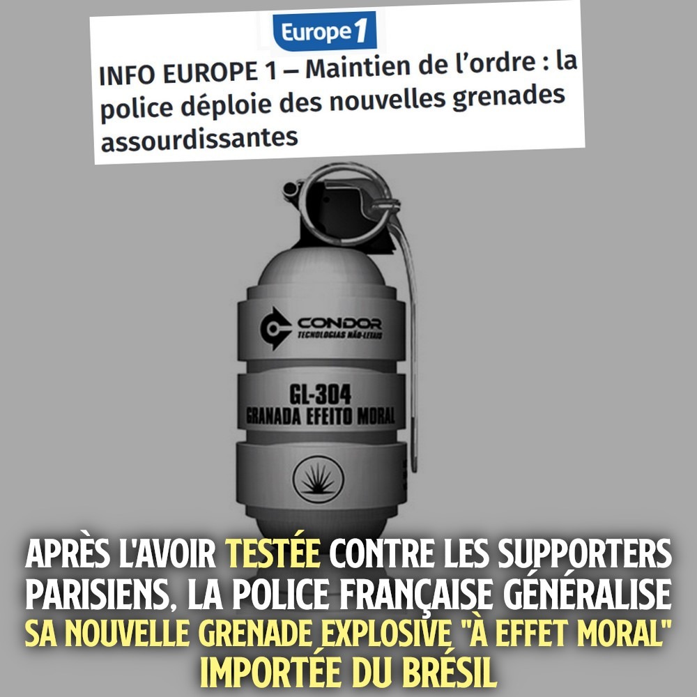 La nouvelle grenade GL-304 de la police française, fabriquée par l