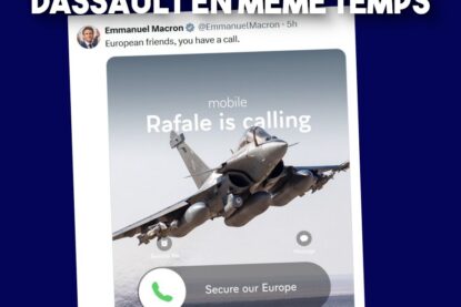 Le tweet de Macron faisant de la pub pour le Rafale : un lobbyiste de la vente d