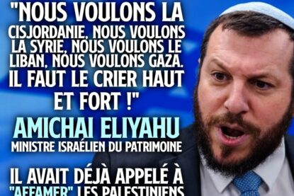 Amichai Eliyahu, ministre du Patrimoine de Netanyahou, et sa déclaration à l