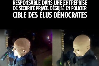 Deux images de Vance Boelter, fusil d