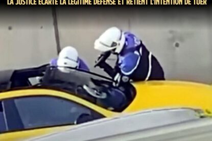 Florian Menesplier vise Nahel en pleine tête dans sa voiture : le policier passera en procès pour meurtre.