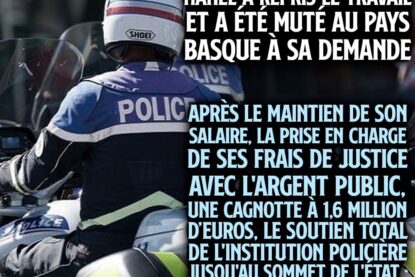 Un motard de la police comme l